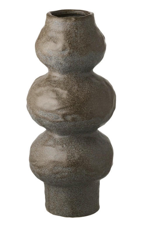 VASE Vase 33,5 cm  - Dunkelgrau, Basics, Keramik (14,5/33,5cm)