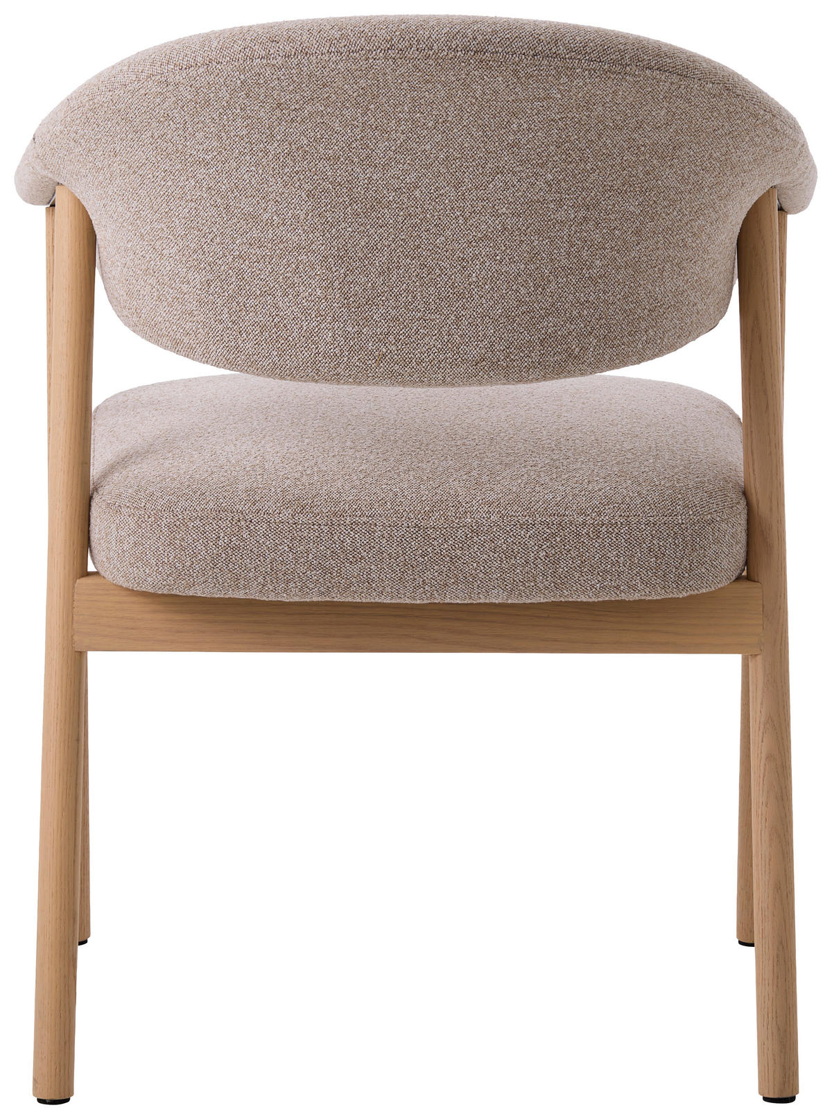 ARMLEHNSTUHL  in Flachgewebe  - Sandfarben/Eichefarben, KONVENTIONELL, Holz/Textil (63/81/63cm) - Ambia Home
