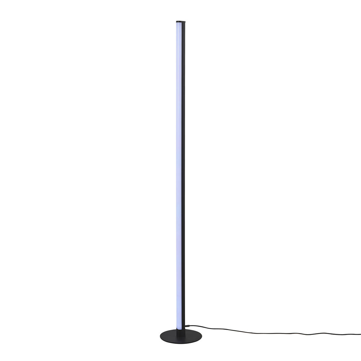 STOJACIA LED LAMPA, 3/115 cm  - čierna, Basics, kov (3/115cm)