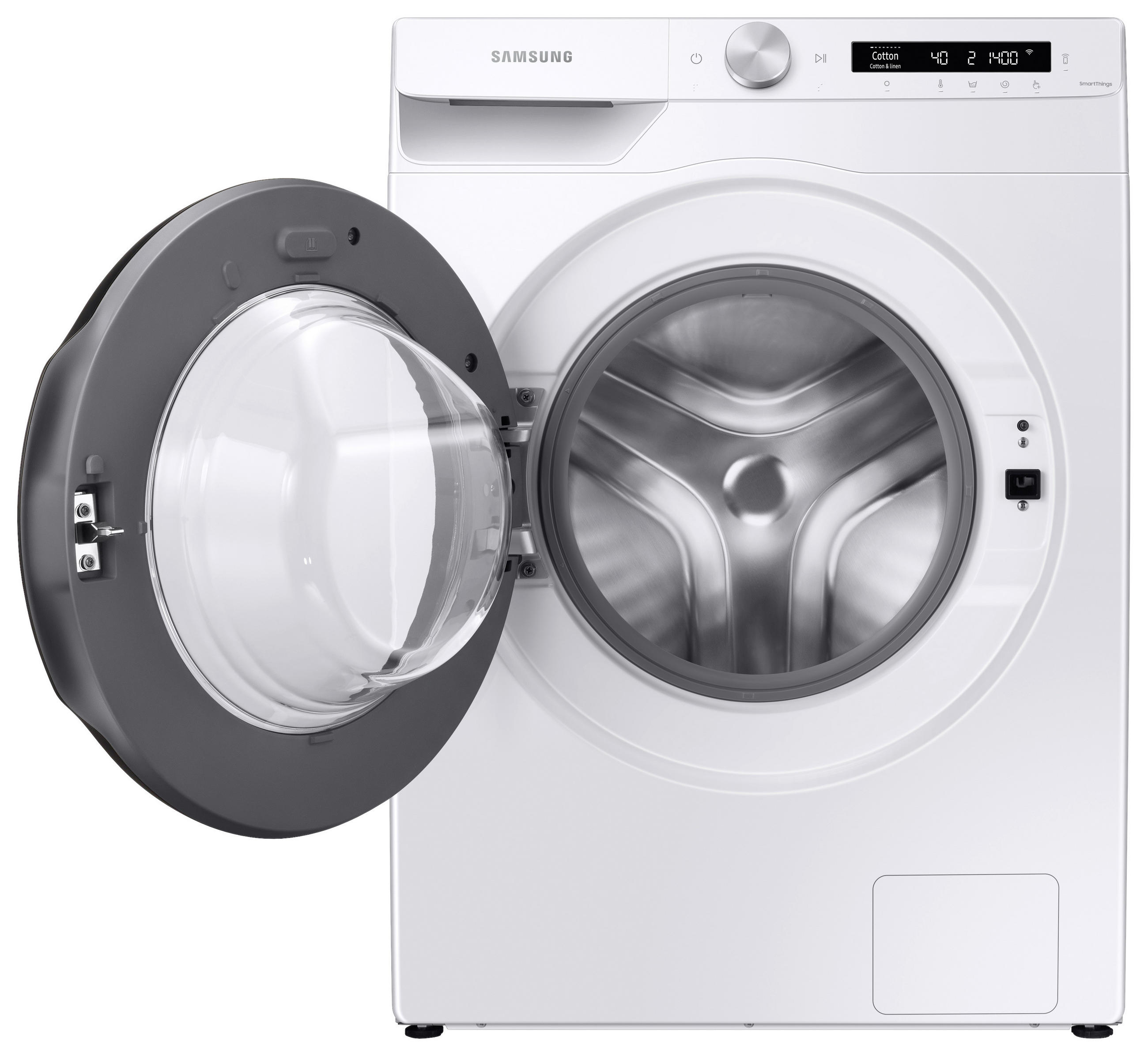 WASCHMASCHINE WW90T504AAWCS2   - Weiß, Basics, Glas/Kunststoff (60/85/55cm) - Samsung