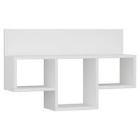 WANDBOARD in 80/49/20 cm Weiss  - Weiss, Design, Holzwerkstoff (80/49/20cm) - Livetastic
