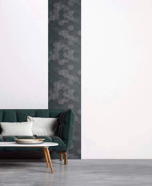 FOTOTAPETE  - Anthrazit, Design, Textil (52/250cm)
