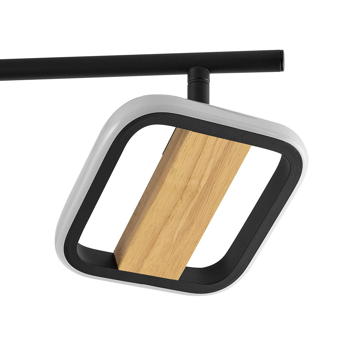 LED-STRAHLER Miriam 68/13,5/12 cm   - Eschefarben/Schwarz, Design, Holz/Kunststoff (68/13,5/12cm) - Novel