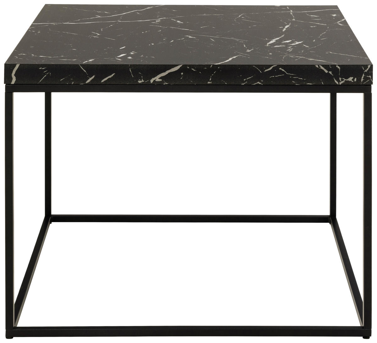 TABLE BASSE in Holzwerkstoff 60/60/45 cm  - noir, Design, métal/matériau de bois (60/60/45cm) - Livetastic
