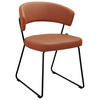 STUHL - Cognac/Schwarz, Design, Textil/Metall (56,5/77/58cm) - Novel