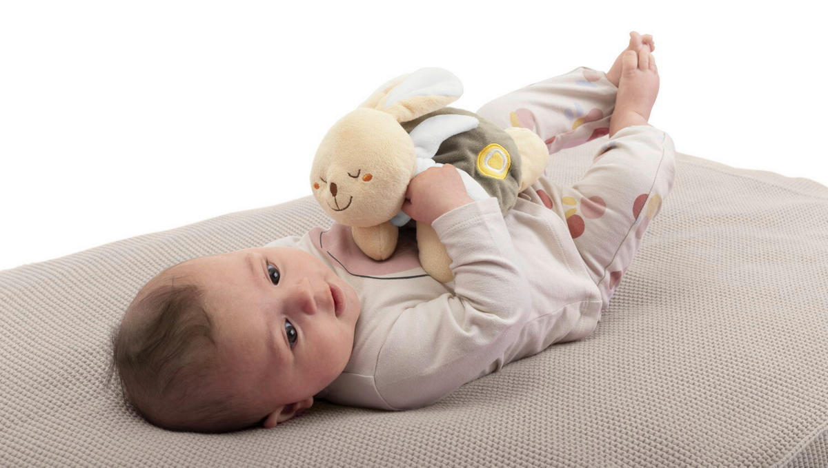 WÄRMETIER Kuschelhase  - Hellbraun/Beige, Basics, Textil (23/11/14cm) - Chicco