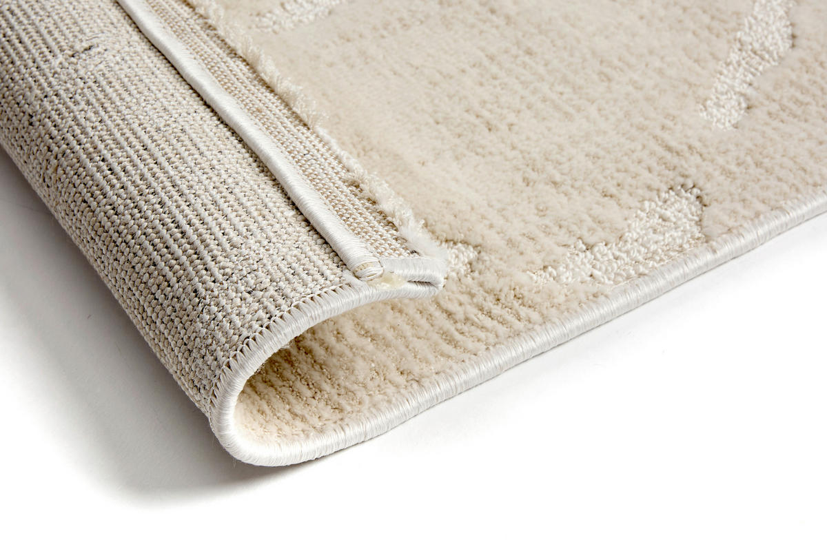 WEBTEPPICH 133/190 cm Lou Creme rechteckig  - Creme, Basics, Kunststoff/Textil (133/190cm) - Astra