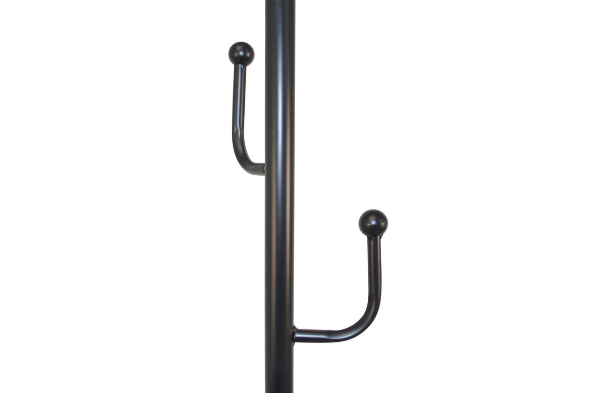 KLEIDERSTÄNDER in Schwarz   - Schwarz, Design, Stein/Metall (35/35/170cm) - MID.YOU