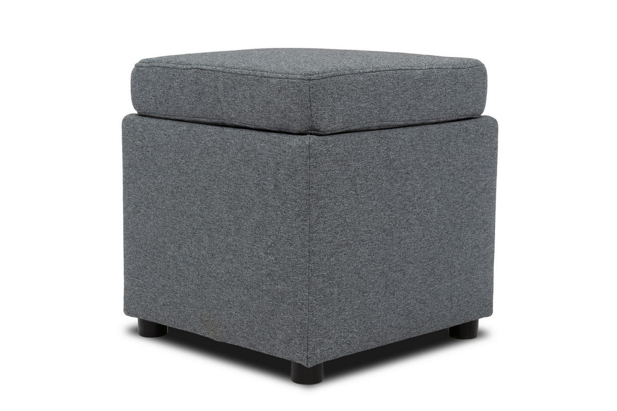 SITZBOX Uni  - Dunkelgrau/Schwarz, Design, Kunststoff/Textil (45/47/45cm) - LOOKS by W.Joop