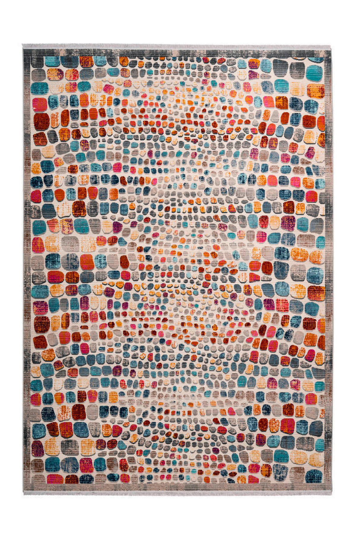 WEBTEPPICH 80/150 cm Anouk Multicolor  - Multicolor, Design, Textil (80/150cm) - Kayoom