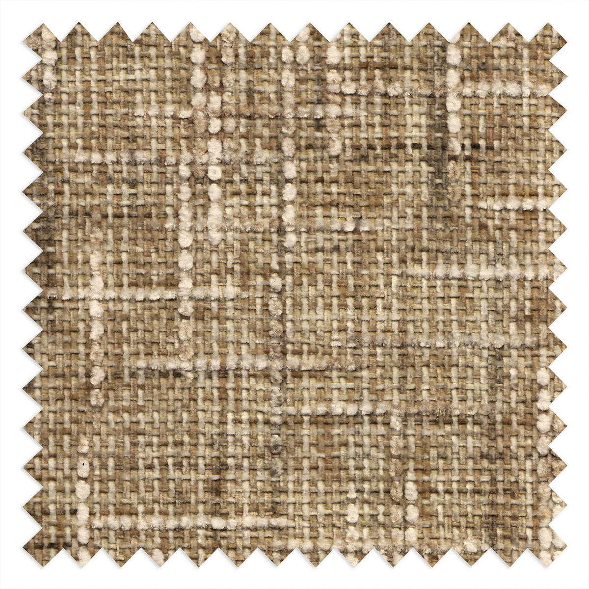 3-SITZER-SOFA Webstoff Hellbraun  - Hellbraun/Schwarzchrom, Design, Textil/Metall (187/85/92cm) - Livetastic
