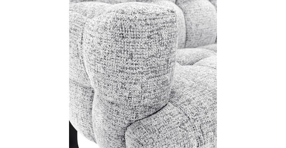 SITZBANK in Textil Weiß  - Schwarz/Weiß, Design, Textil/Metall (200/91/78cm) - Novel