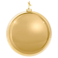CHRISTBAUMKUGEL 25 cm  - Goldfarben, Basics, Kunststoff (25cm) - X-Mas