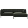 Freisteller von Livetastic ECKSOFA Waldgrün Chenille, Webstoff, Flachgewebe.