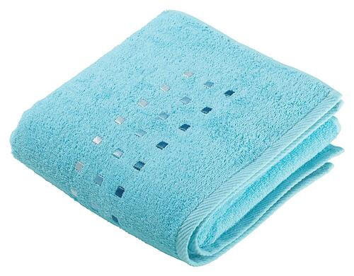 HANDTUCH Quattro Türkis  - Türkis, Basics, Textil (50/100cm) - Esposa