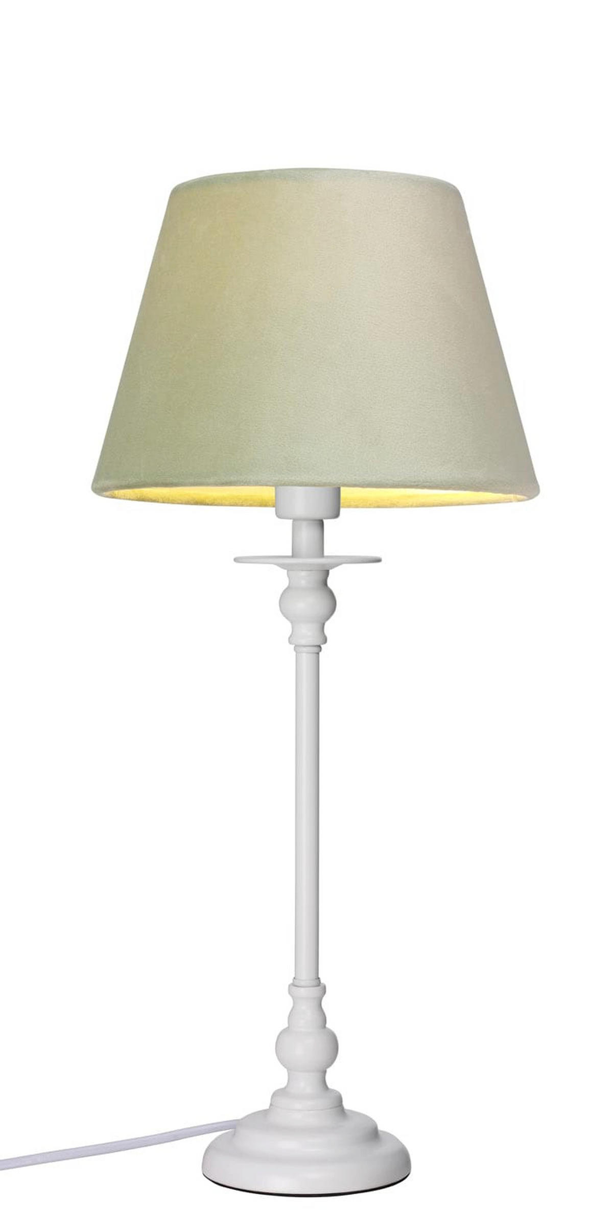LAMPFOT   - vit, Klassisk, metall (39cm) - Cottex