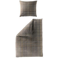 BETTWÄSCHE Biber 155/220 cm  - Braun, Design, Textil (155/220cm) - Bierbaum