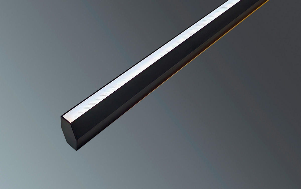 LED-HÄNGELEUCHTE 120/3,5/150 cm  - Schwarz, Design, Metall (120/3,5/150cm) - BOPP