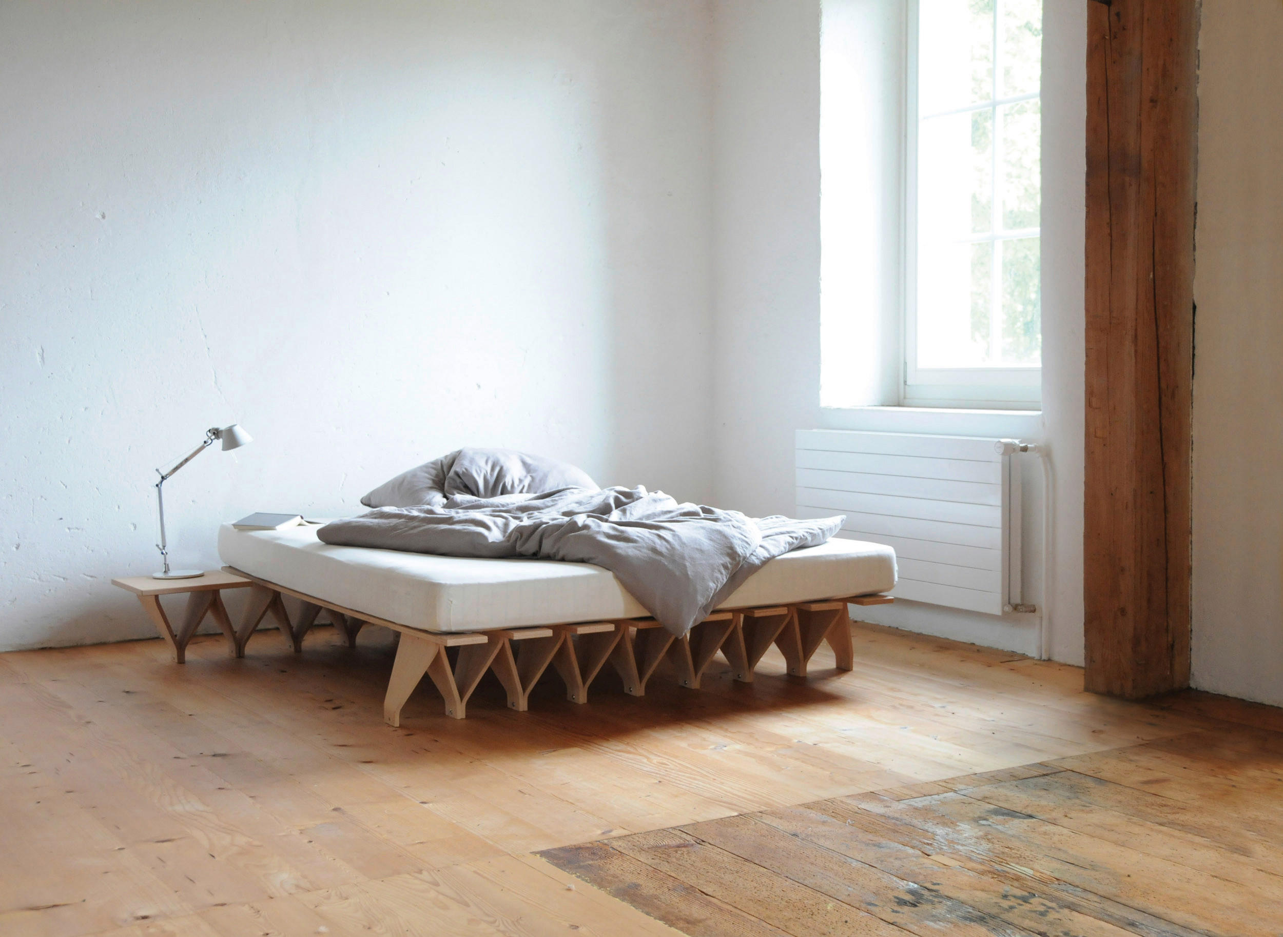 FUTONBETT 170/195 cm  in Buchefarben  - Buchefarben, Design, Holz (170/195cm) - Tojo