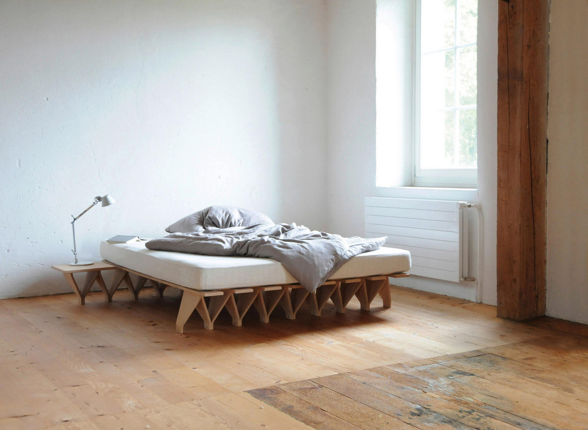 FUTONBETT 170/195 cm  in Buchefarben  - Buchefarben, Design, Holz (170/195cm) - Tojo