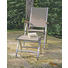 GARTENHOCKER - Beige/Braun, Design, Textil/Metall (50/44/52cm) - ZEBRA SÜD
