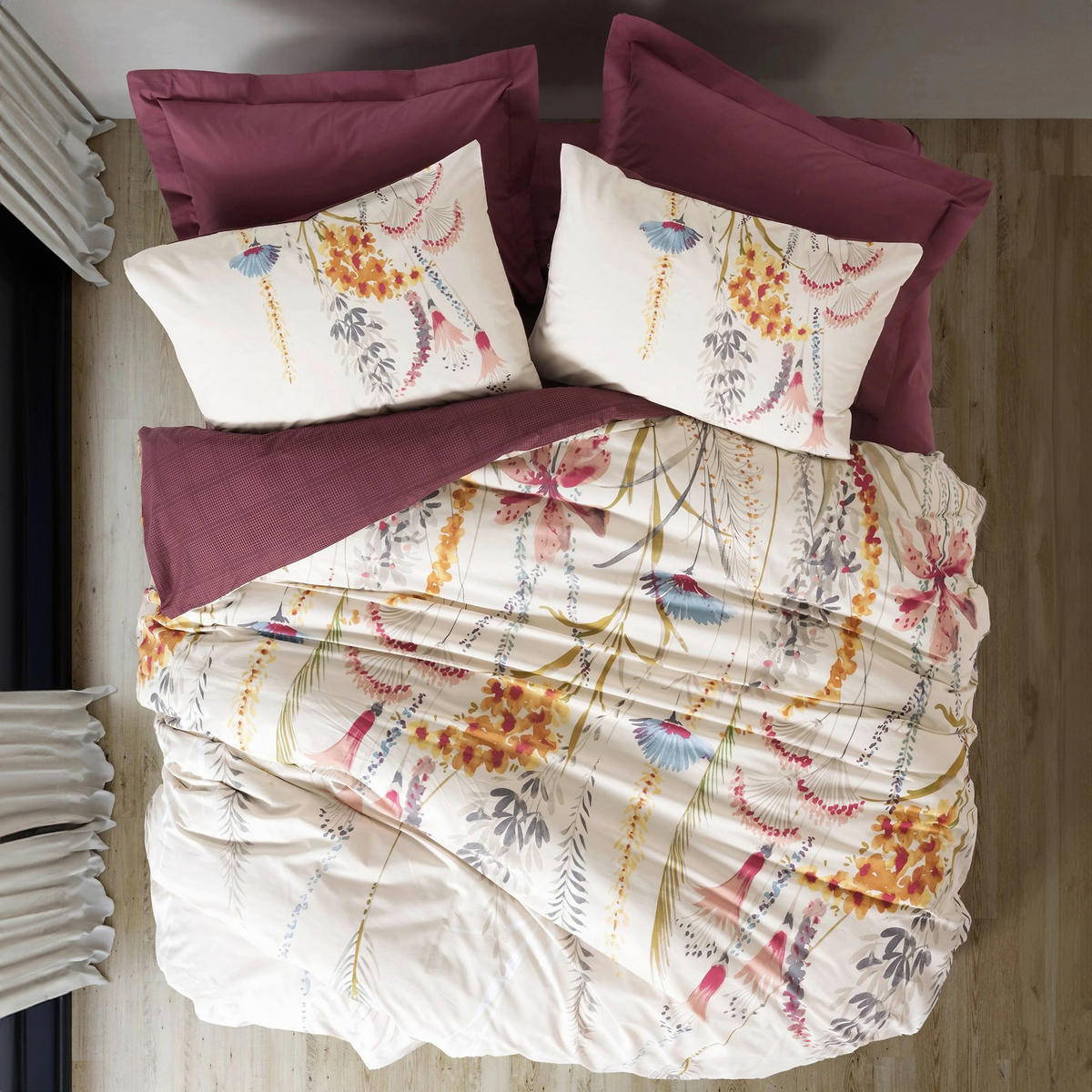 BETTWÄSCHE 135/200 cm  - Rot, Basics, Textil (135/200cm)