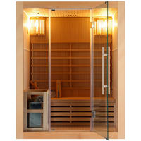 SAUNA für 3 Personen  - Basics, Holz (150/190/120cm)