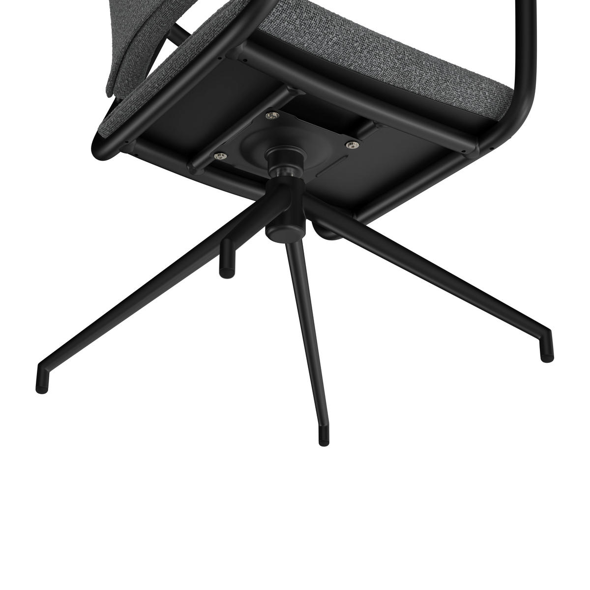 GARTENSESSEL - Anthrazit/Hellgrau, MODERN, Textil/Metall (62/74.5/53.5cm) - Amatio