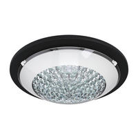TAKLAMPA Acolla 11 W 29/8,5 cm  - vit/svart, Design, metall/glas (29/8,5cm) - Eglo