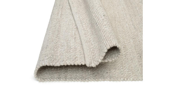 HANDWEBTEPPICH 80/250 cm Helsinki Silberfarben  - Silberfarben, Basics, Textil (80/250cm) - Linea Natura