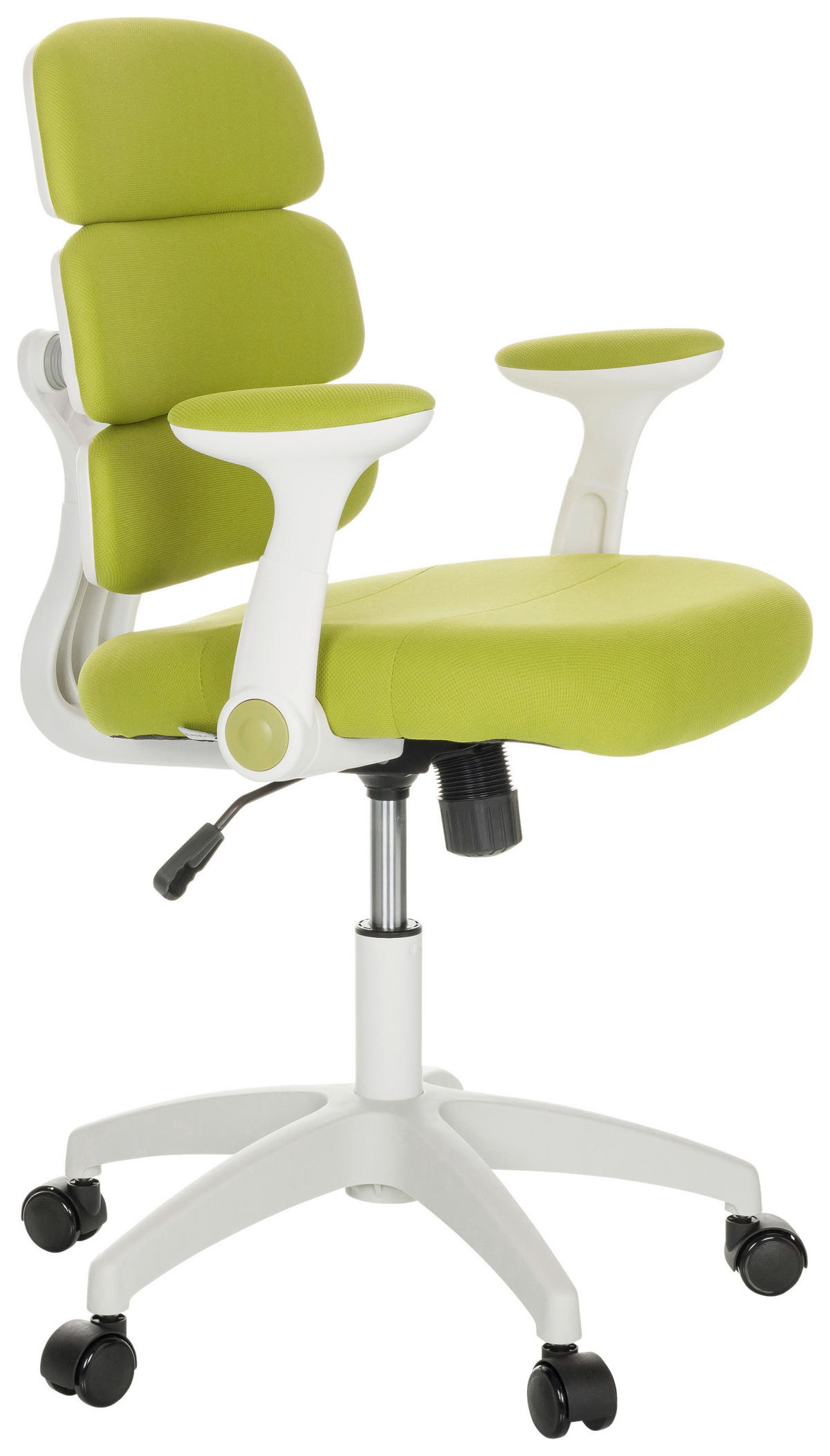 MLADINSKI VRTLJIVI STOL tekstil zelena  - bela/zelena, Basics, umetna masa/tekstil (62/86-97/62cm) - MID.YOU