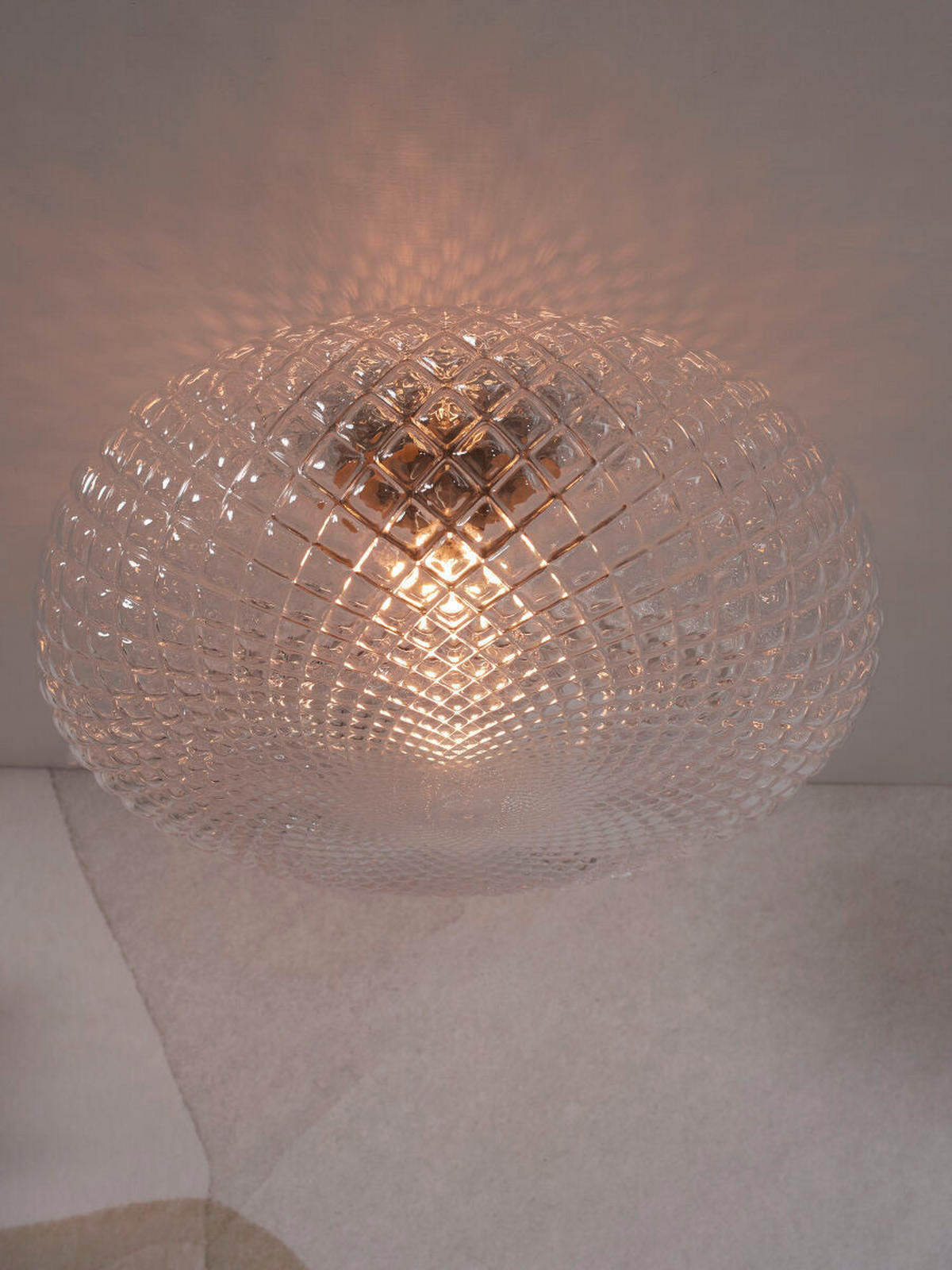 DECKENLEUCHTE  Smart 44/24 cm   - Transparent, Trend, Glas (44/24cm) - It's about Romi