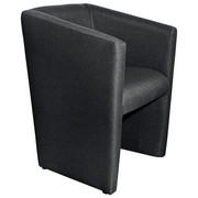 SESSEL in Textil Anthrazit - Anthrazit, Design, Kunststoff/Textil (58/72/52cm) - Hom`in