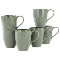 SET KAFFEMUGGAR 6 delar  - grå, Trend, keramik (300ml) - Creatable