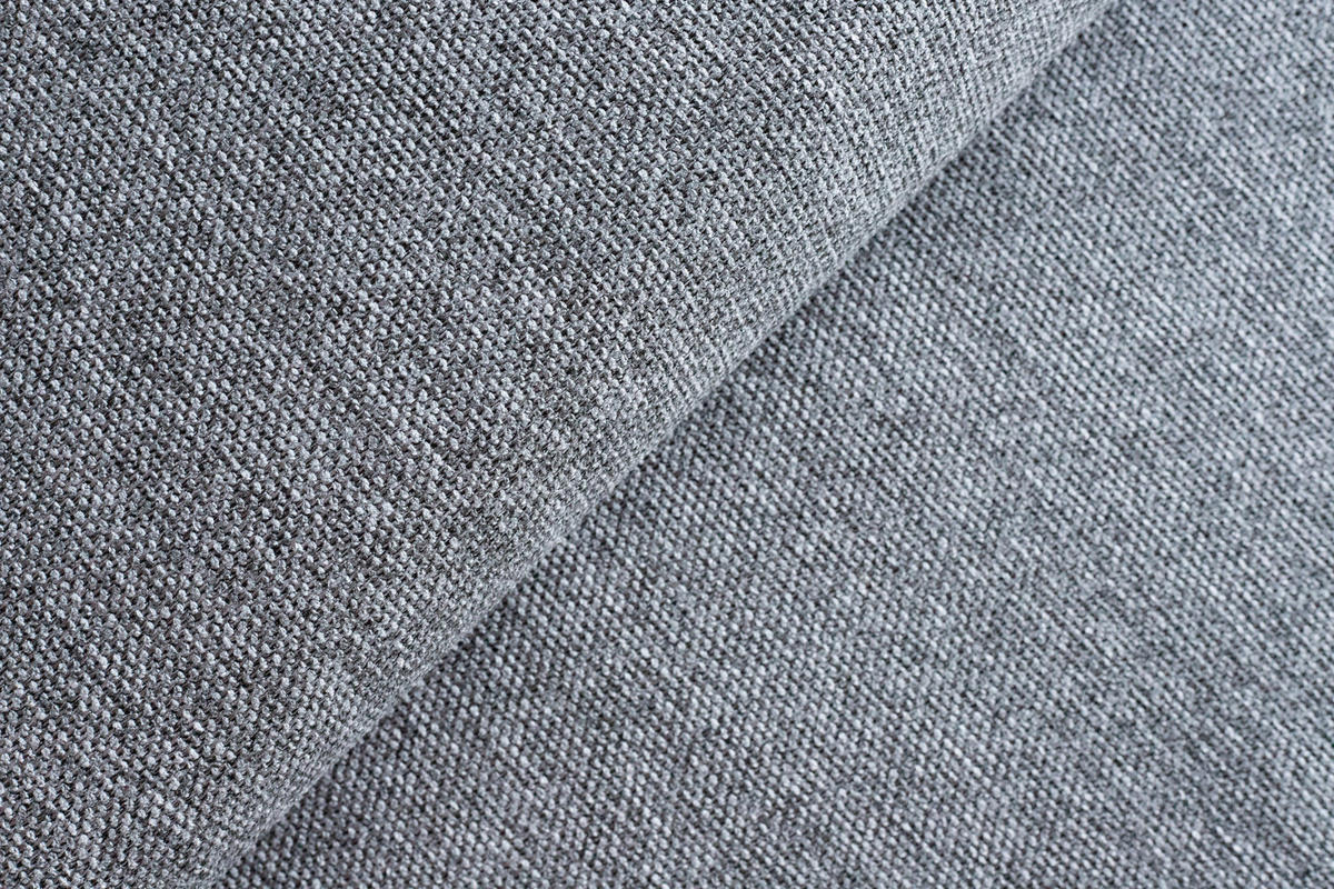 ECKSOFA Flachgewebe Grau  - Schwarz/Grau, Design, Textil/Metall (175/246cm) - Celina