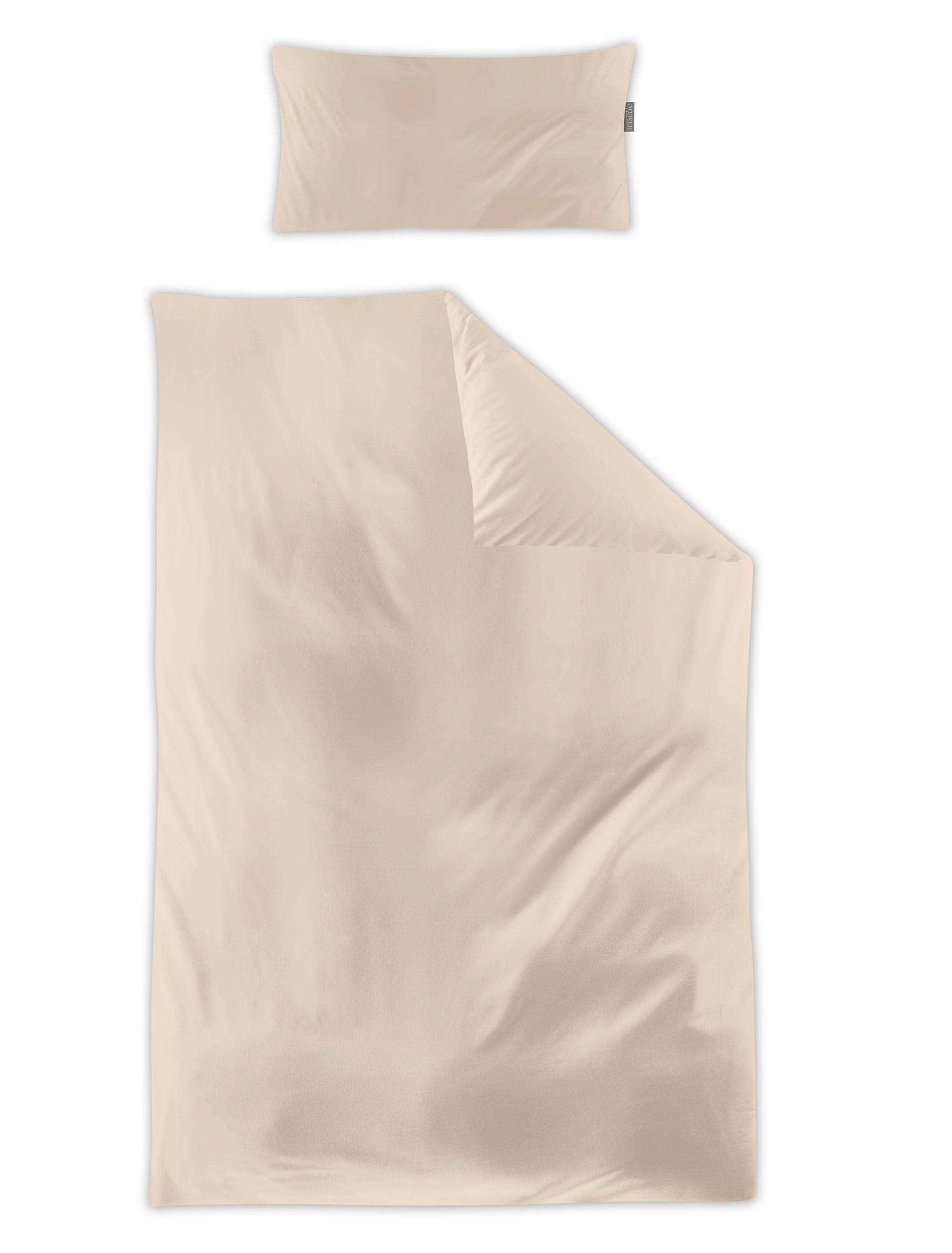 BETTWÄSCHE Makosatin 135/200 cm  - Beige, KONVENTIONELL, Textil (135/200cm) - Irisette