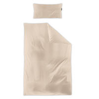 BETTWÄSCHE 2-teilig Makosatin 135/200 cm  - Beige, KONVENTIONELL, Textil (135/200cm) - Irisette