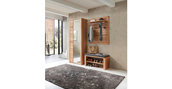 GARDEROBE 4-teilig in 179/201/40 cm - Buchefarben, Natur, Glas/Holzwerkstoff (179/201/40cm) - Linea Natura