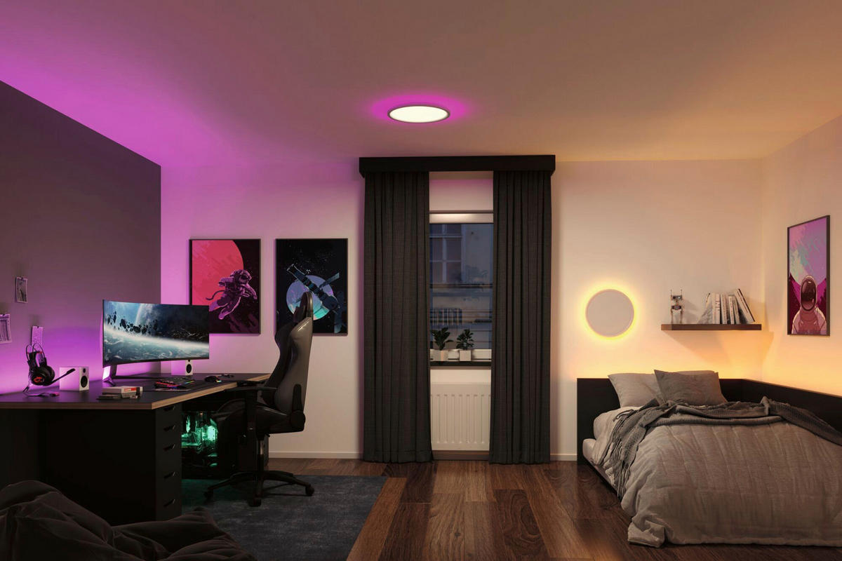 LED-DECKENLEUCHTE Atria Shine 40/2,5 cm   - Weiß, Basics, Kunststoff (40/2,5cm) - Paulmann