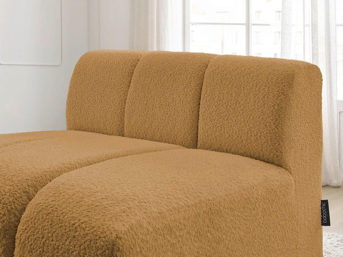 SOFAELEMENT ANNECY Bouclé Gelb  - Gelb/Schwarz, MODERN, Kunststoff/Textil (91/72/91cm)