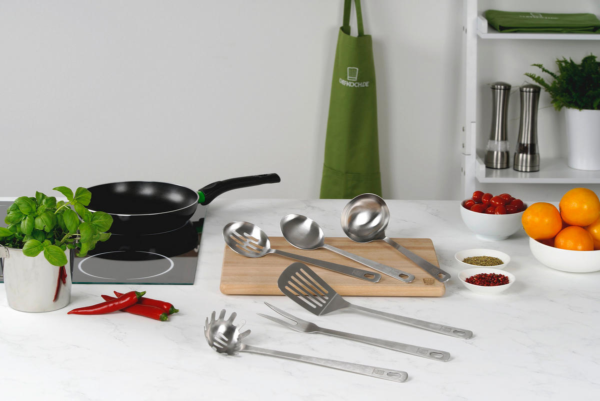 PFANNENWENDER Berlin  - Silberfarben, Design, Metall (32cm) - Chefkoch+Fackelmann