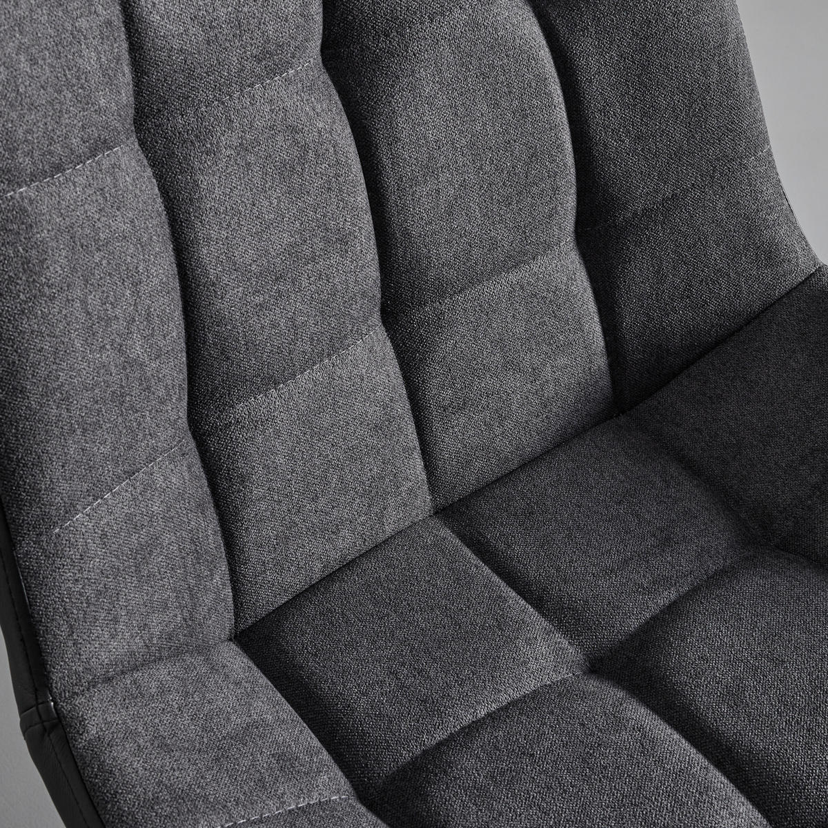 STOLICA  crna, tamno siva  metal, tekstil      - tamno siva/crna, Moderno, metal/tekstil (53/86/61cm) - Carryhome