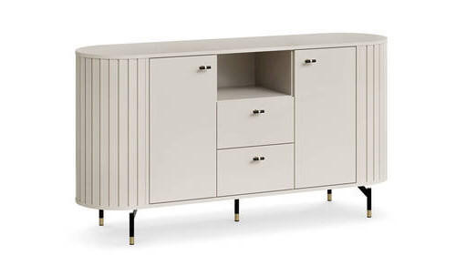 SIDEBOARD  150,1/81/40 cm 2 Schublade(n)  - Kaschmir/Goldfarben, MODERN, Holzwerkstoff/Metall (150,1/81/40cm) - home24