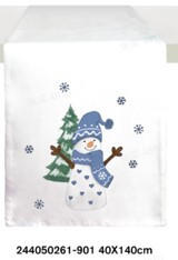 ÚZKY OBRUS, 40/140 cm, viacfarebná - viacfarebná, textil (40/140cm) - X-Mas