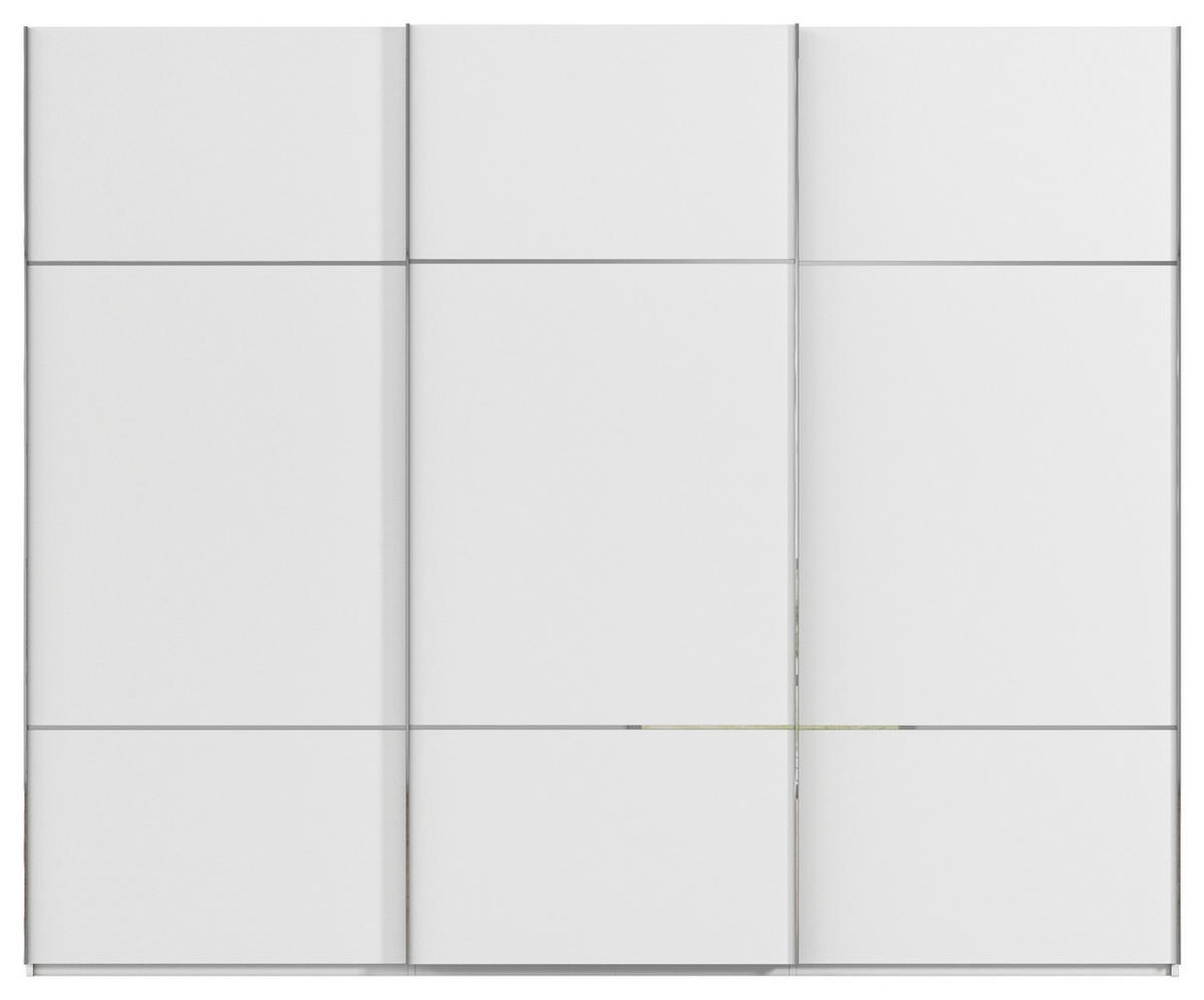 SCHWEBETÜRENSCHRANK in Weiss  - Chromfarben/Weiss, Konventionell, Holzwerkstoff/Metall (242/223/68cm) - Novel