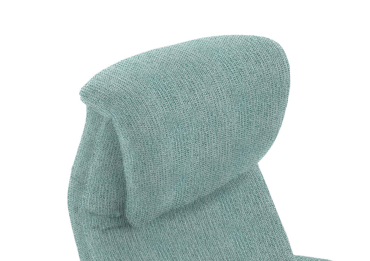 RELAXSESSEL in Textil Salbeigrün  - Salbeigrün/Schwarz, Design, Textil/Metall (77/115/89cm) - Pure Home Comfort