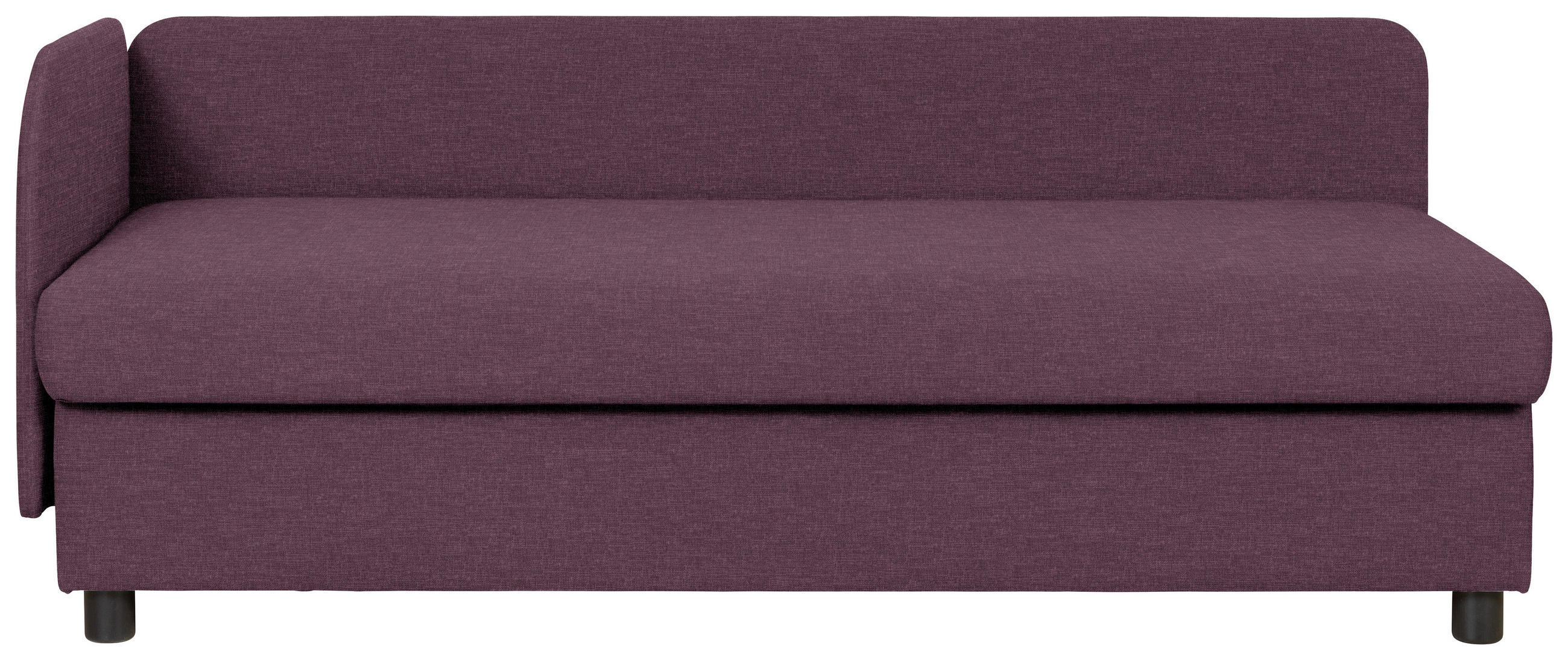 LIEGE in Dunkelrot  - Wengefarben/Dunkelrot, MODERN, Holz/Textil (206/80/94cm) - Joka