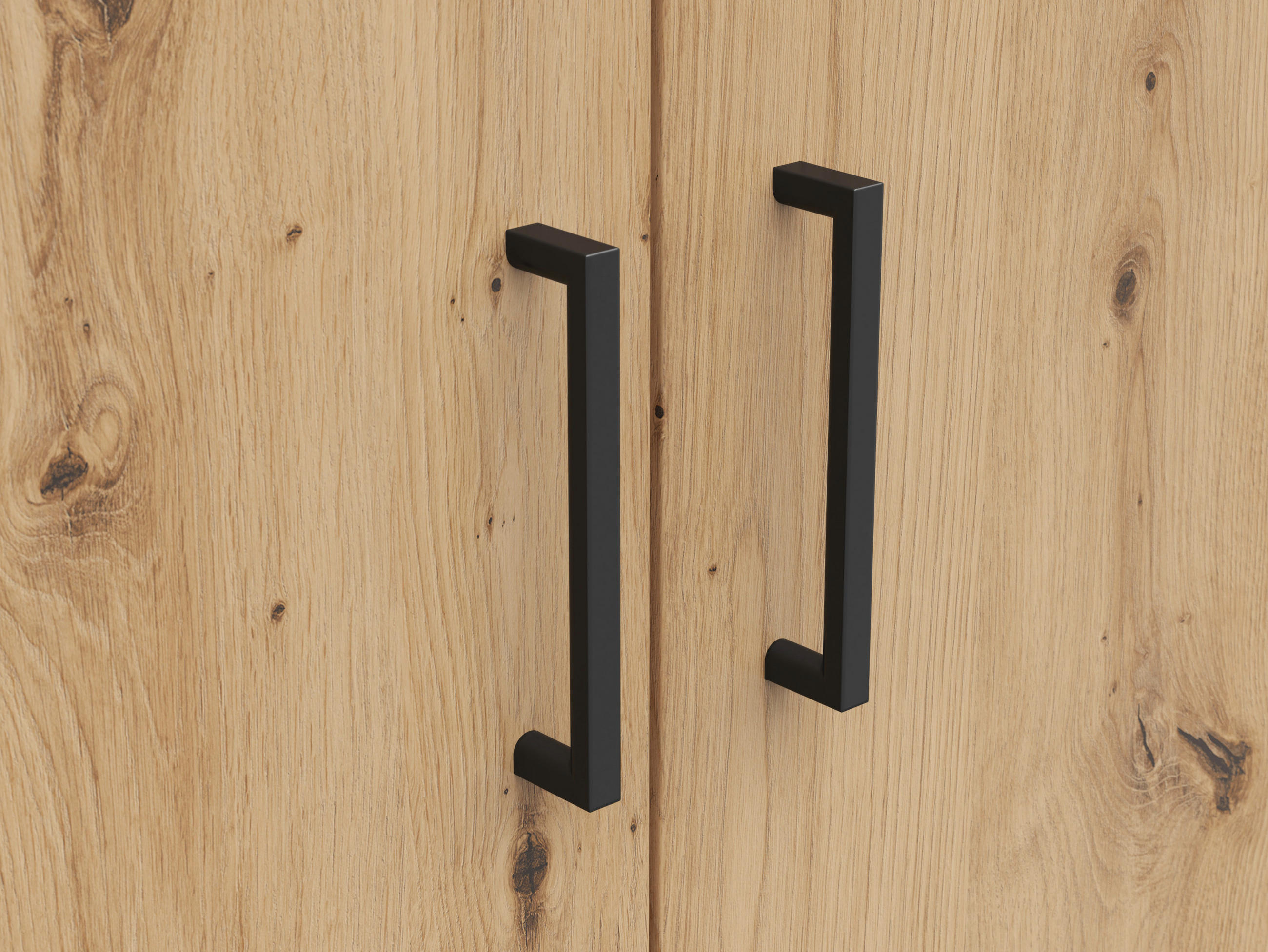 MEHRZWECKSCHRANK 80/147/40 cm  in Eiche Artisan  - Anthrazit/Schwarz, MODERN, Holzwerkstoff/Kunststoff (80/147/40cm) - Carryhome