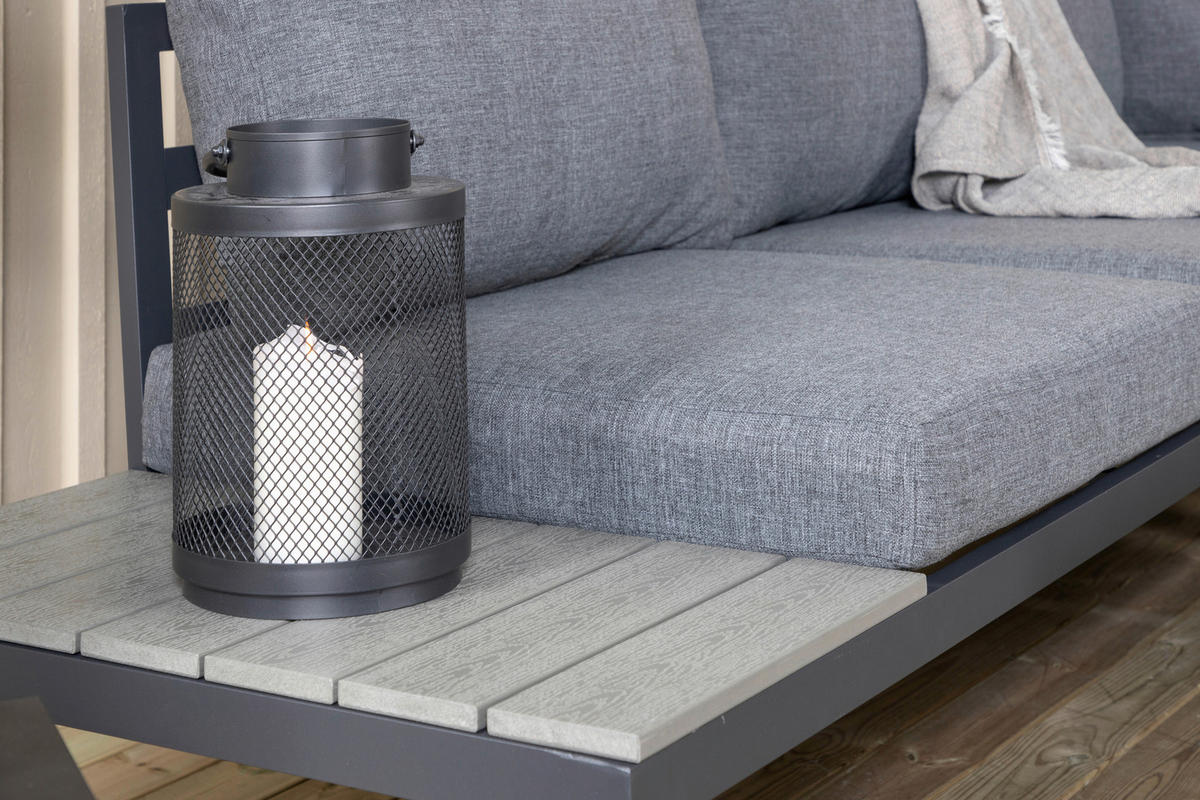LOUNGEGRUPP  - svart, Klassisk, metall (133/167cm) - Gardenson