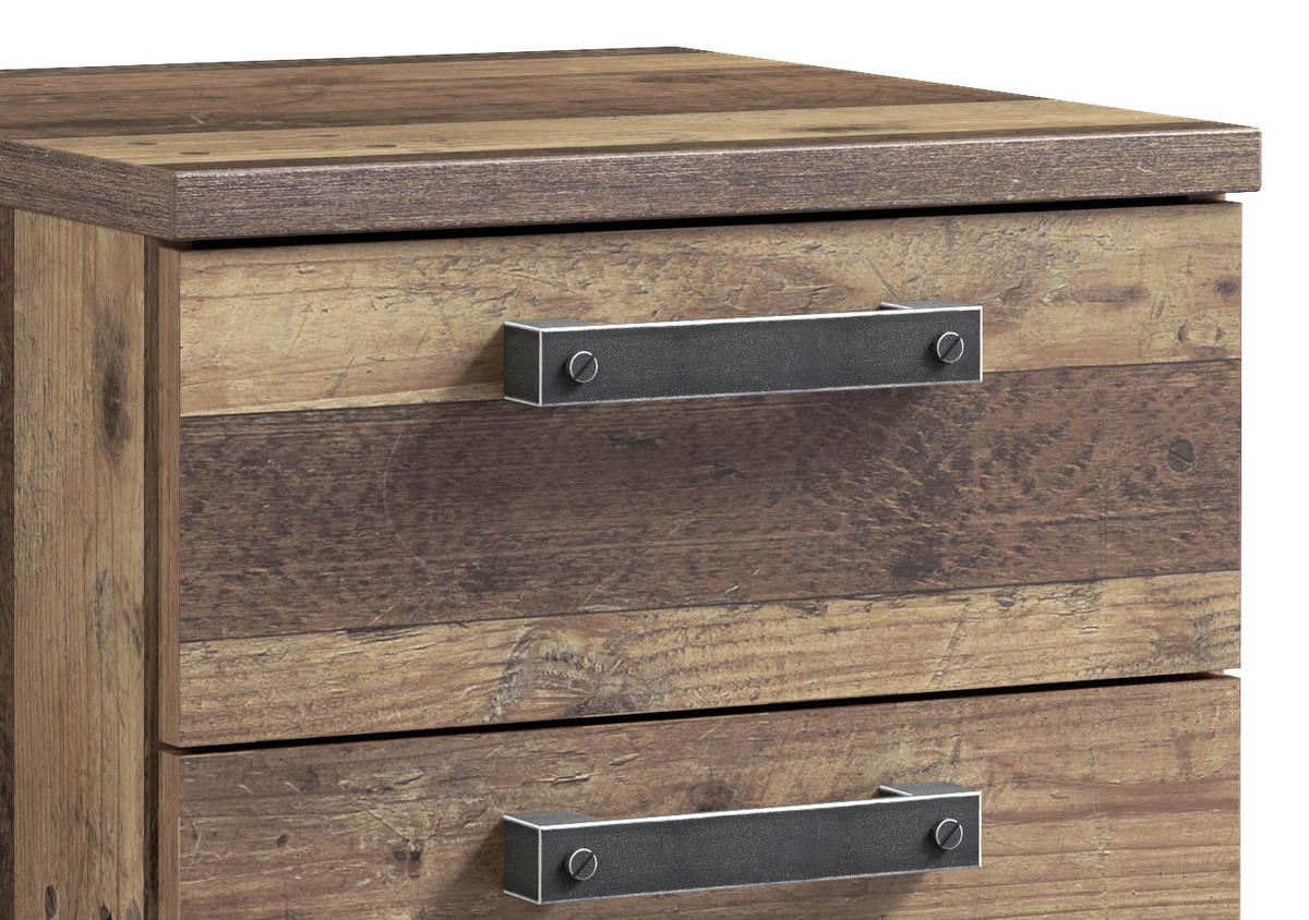 ROLLCONTAINER 40,4/55,9/41,6 cm  - Schwarz/Braun, Konventionell, Holzwerkstoff/Kunststoff (40,4/55,9/41,6cm) - MID.YOU